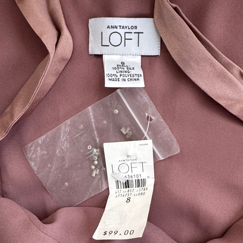 Loft Silk Dress Size 8 - Picture 11 of 11